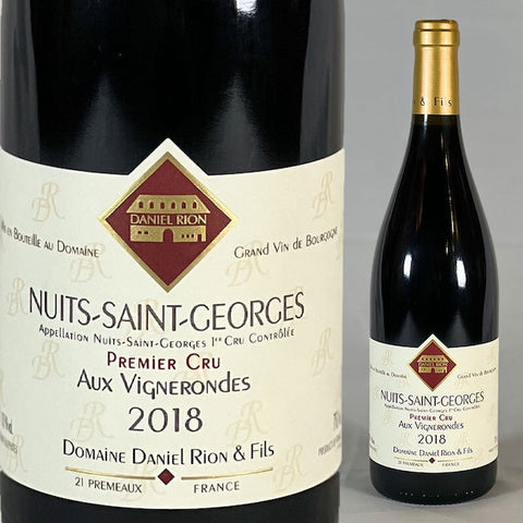Nuits Saint Georges 1er Cru Vignes Rondes・Daniel Rion・2018