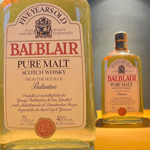 Balblair 5 Year Old Pure Malt Scotch Whiskey・Ballantine's