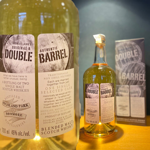 Double Barrel A Bottling Of Two Single Malt Scotch Whskies・Bowmore & Highland Park